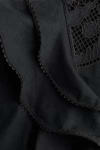 Linen-Blend Tunic Dress