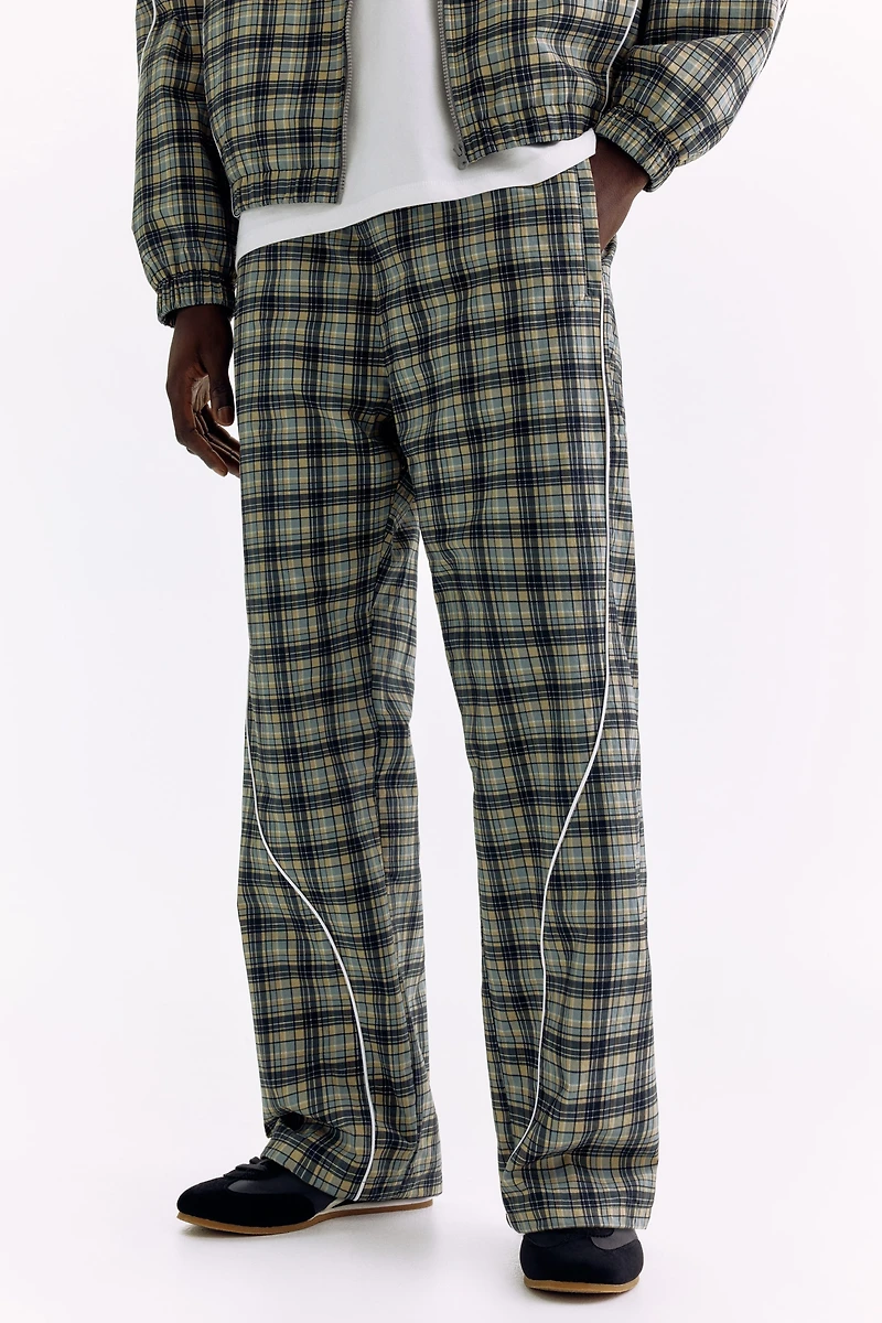 Relaxed-Fit Nylon Track Pants