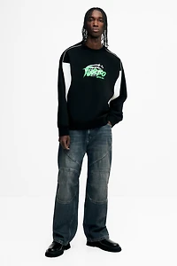 Jean ample style motard