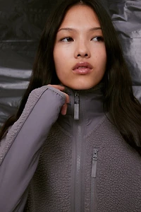 Veste de sport en tissu peluche