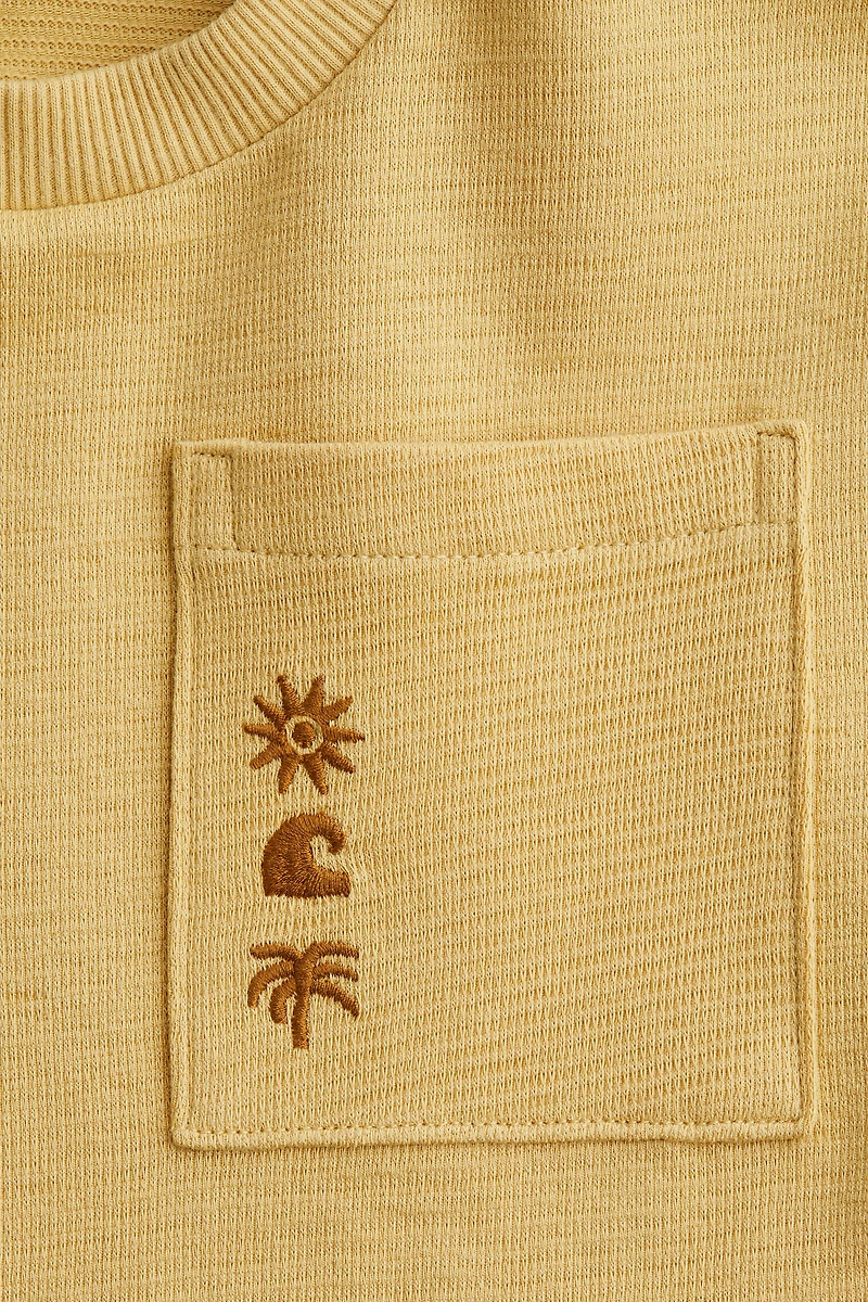 Embroidered-Detail Cotton T-Shirt