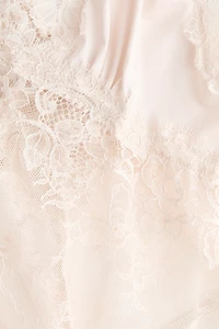Microfiber and Lace Bodysuit