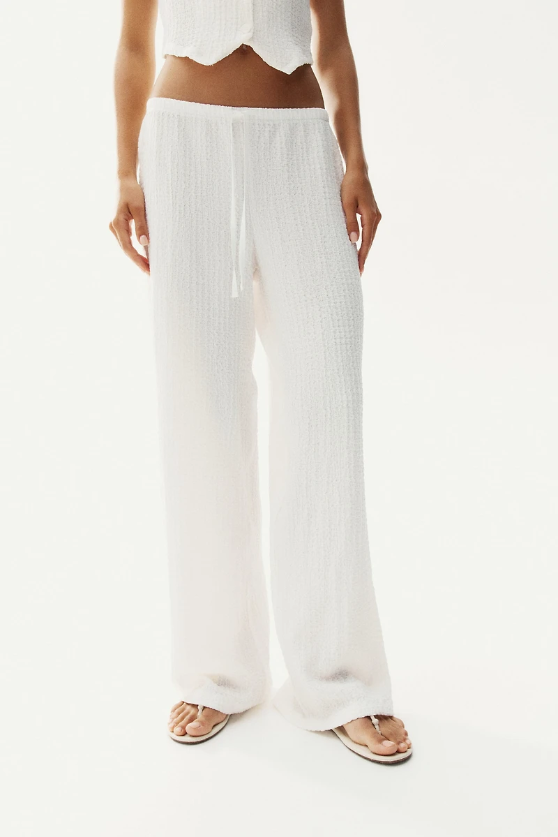 Crinkled Drawstring Pants