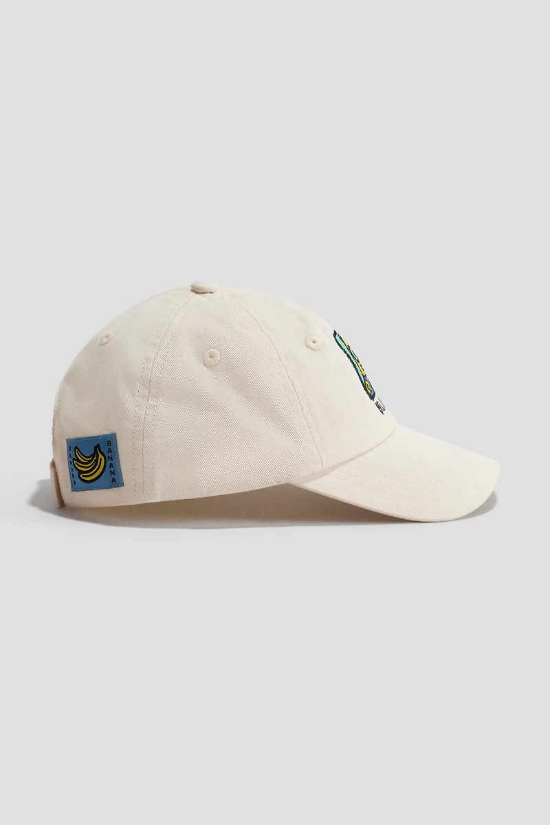 Casquette imprimée en sergé