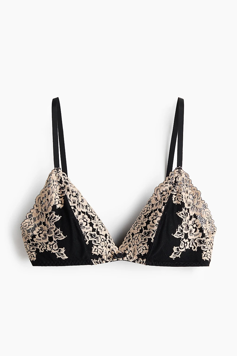 Padded Soft-Cup Lace Bra