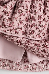 Patterned Tiered Skirt