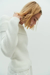 Off-the-Shoulder Sweater