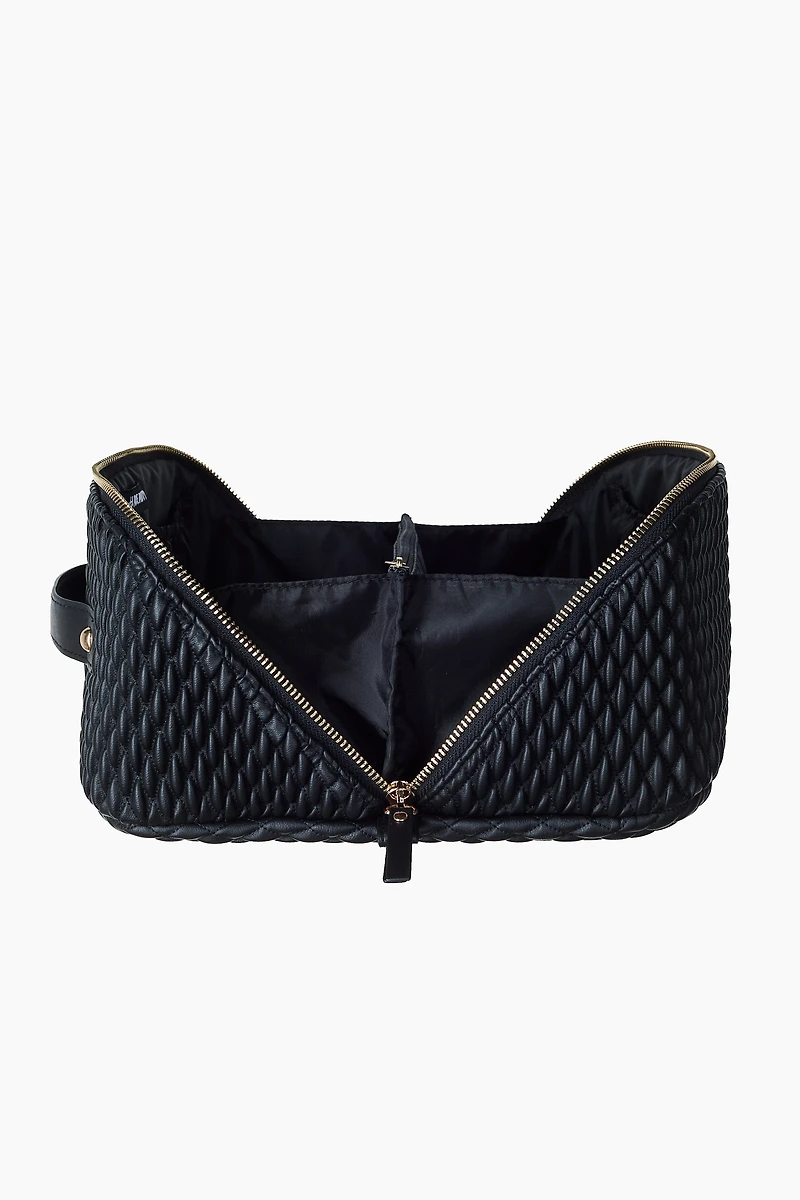 Quilted Boxy Toiletry Bag
