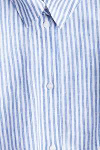 Boxy-Style Linen Shirt