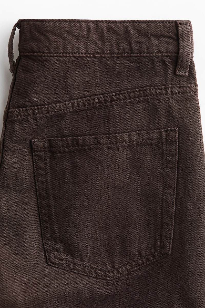 Raw-Edge Denim Shorts