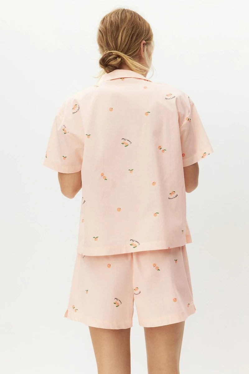 Pajama Shirt and Shorts