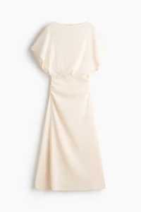 Robe maxi à effet drapé