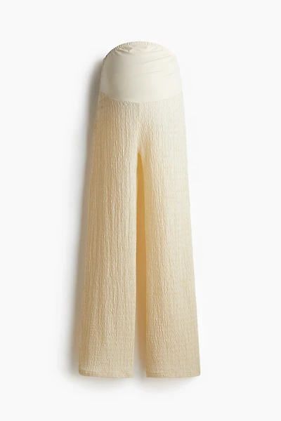 MAMA Textured Jersey Pants