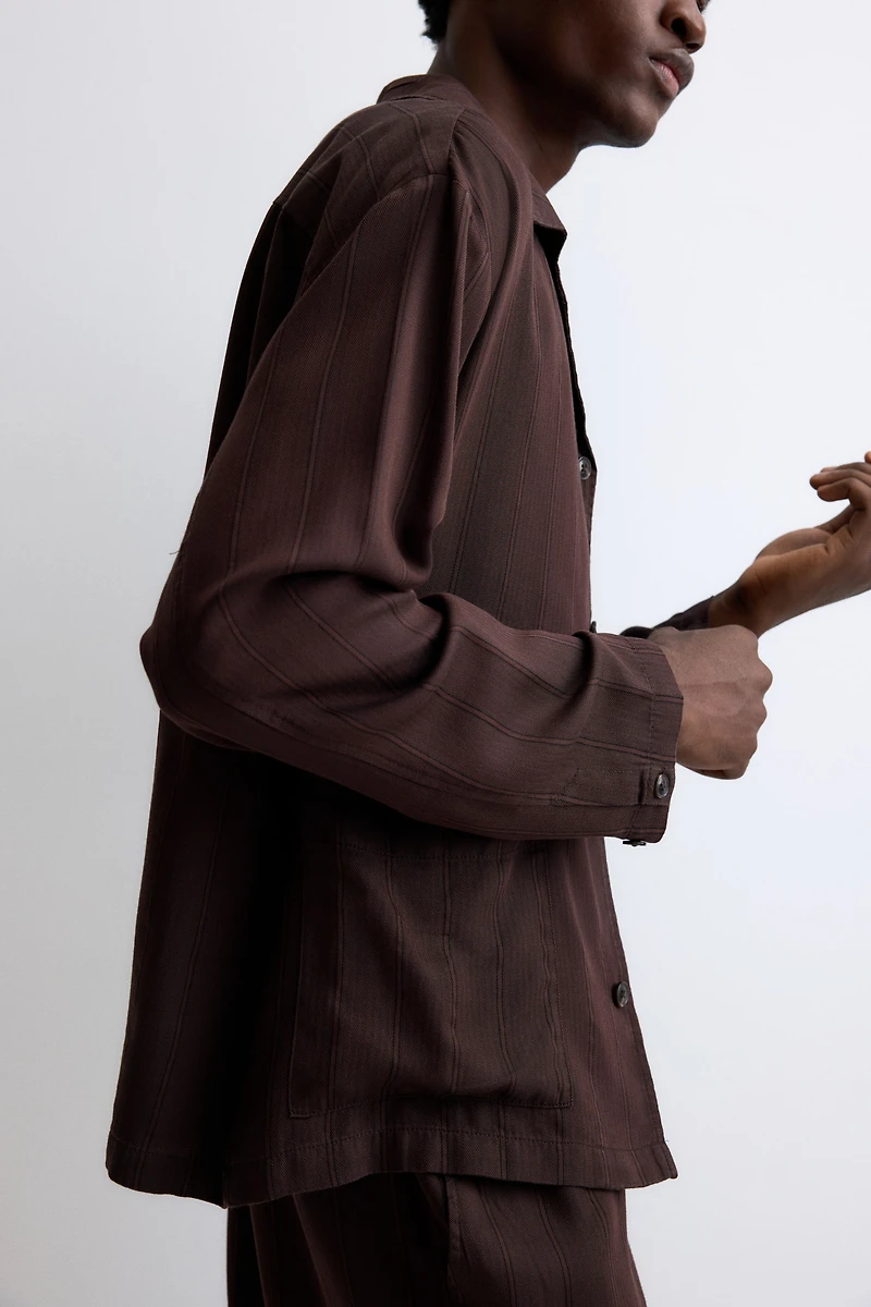 Lyocell pyjama shirt and bottoms