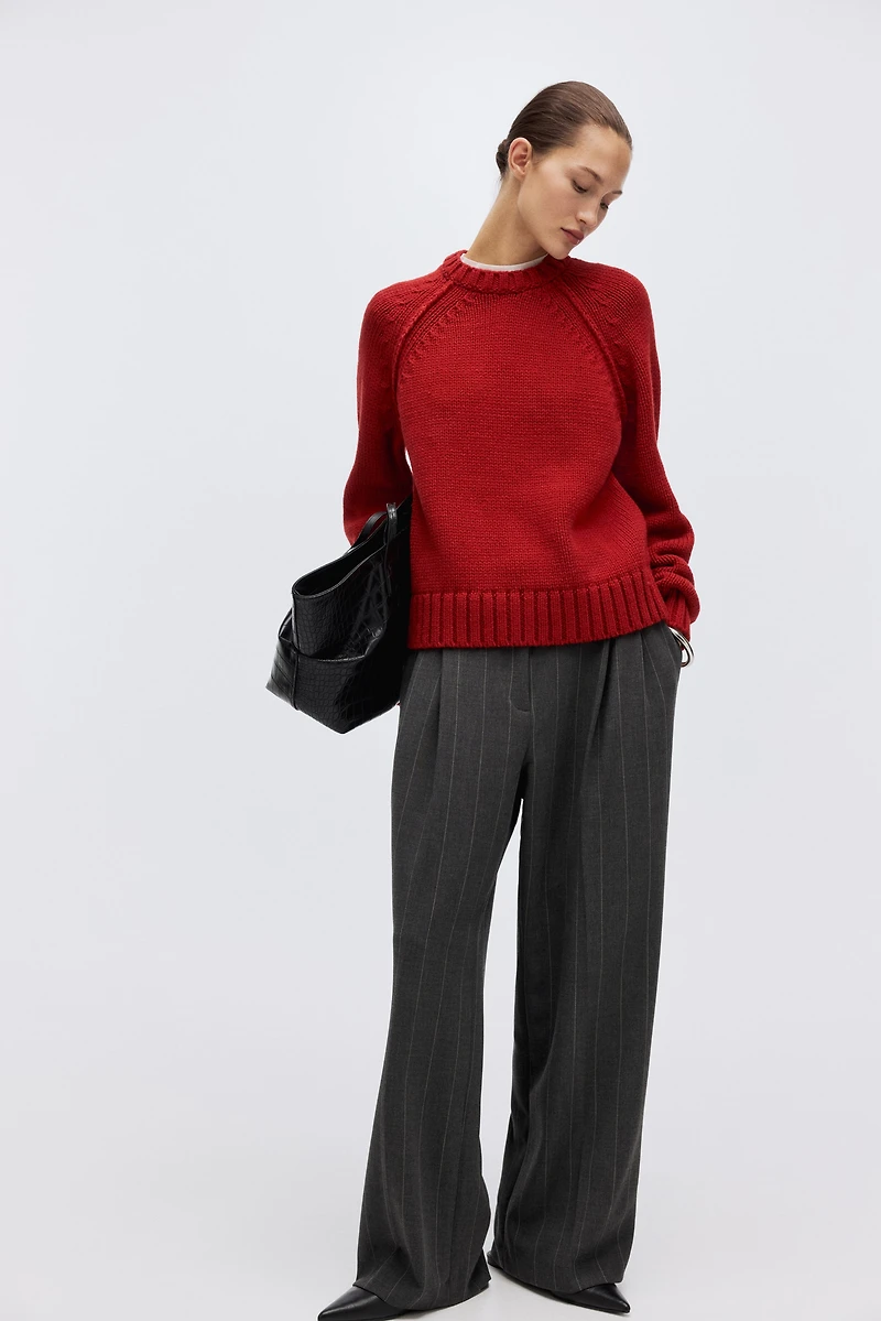 Raglan-Sleeved Sweater