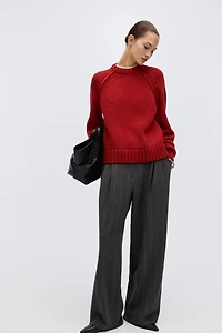 Raglan-Sleeved Sweater