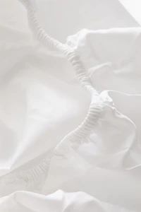 Drap contour lit double en coton
