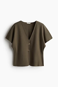 Batwing-Sleeved Cardigan
