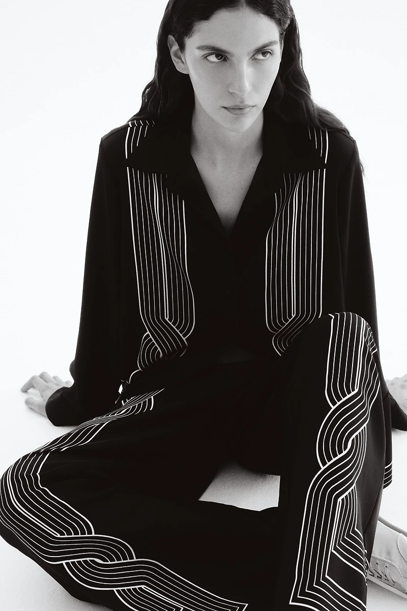 Chemise grande taille imprimée