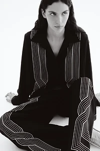 Chemise grande taille imprimée