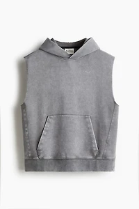 Loose-Fit Sleeveless Sports Hoodie