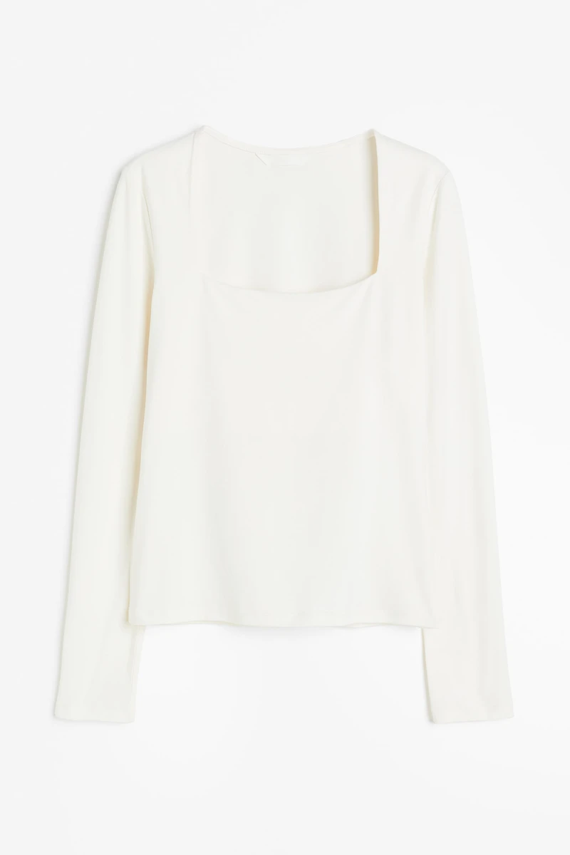 Long-sleeved Jersey Top