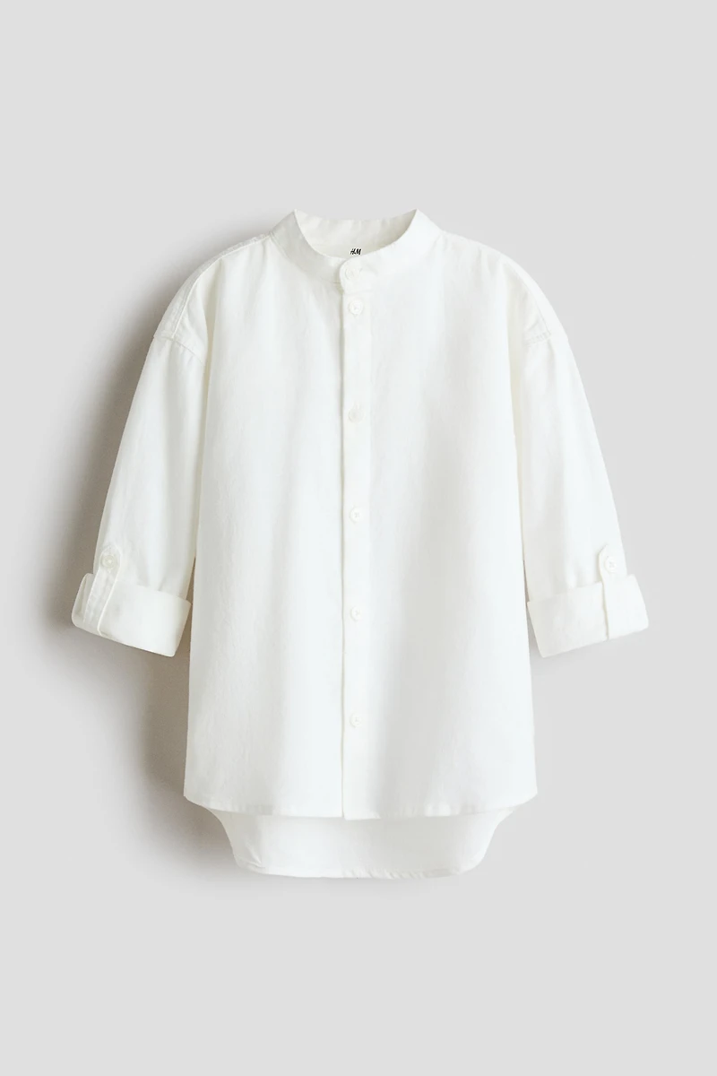 Linen-Blend Shirt