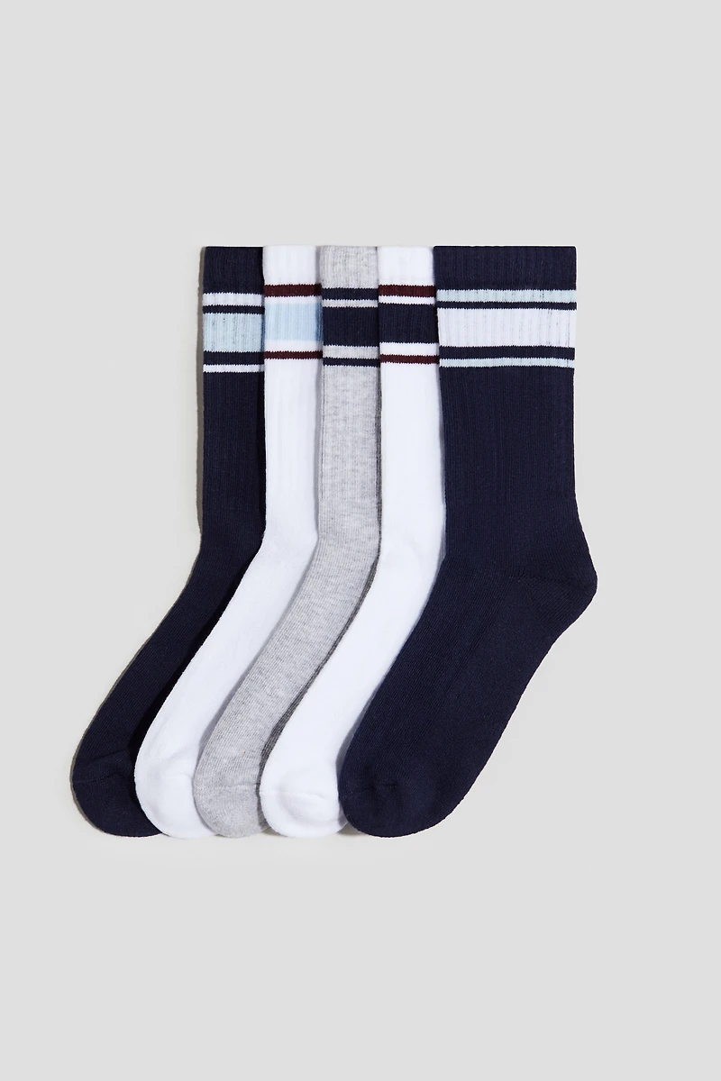 5-pack Ribbed Terry Socks