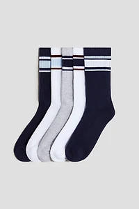 5-pack Ribbed Terry Socks