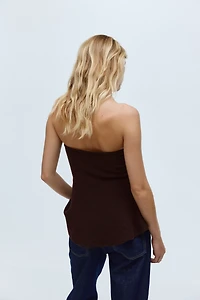 Bead-Embellished Bandeau Top