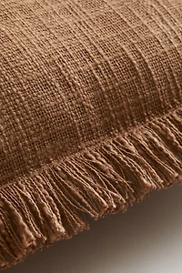 Housse de coussin en tissu flammé