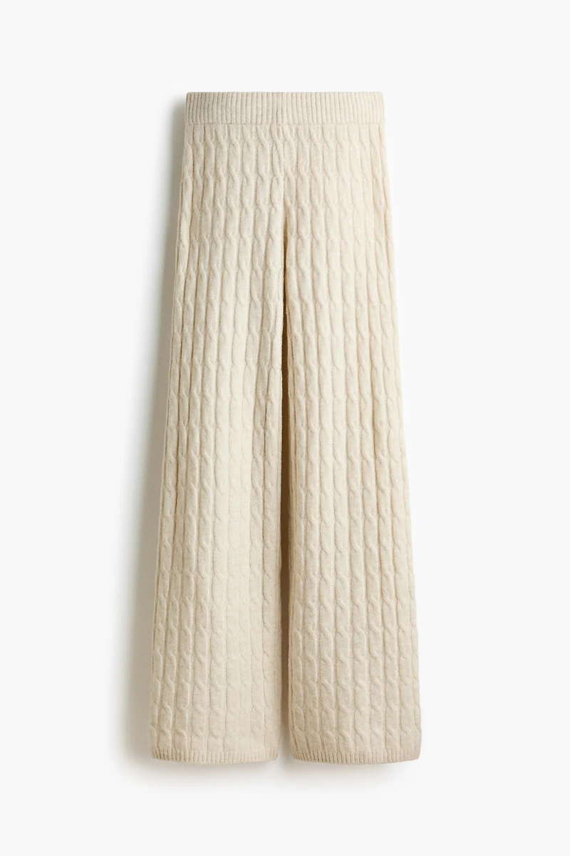 Cable-Knit Pants