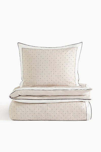 Cotton Sateen Twin Duvet Cover Set