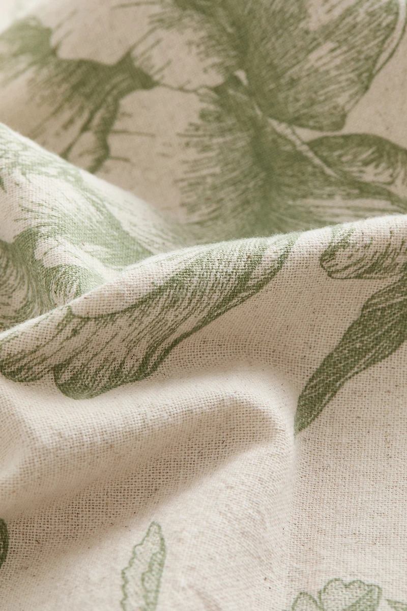 Linen-Blend Cushion Cover