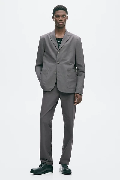 Regular-Fit Cotton-Blend Pants