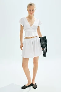 Blouse en lin mélangé