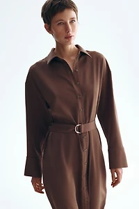 Shirt Dress with Belt
