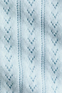 Gilet en pointelle de coton