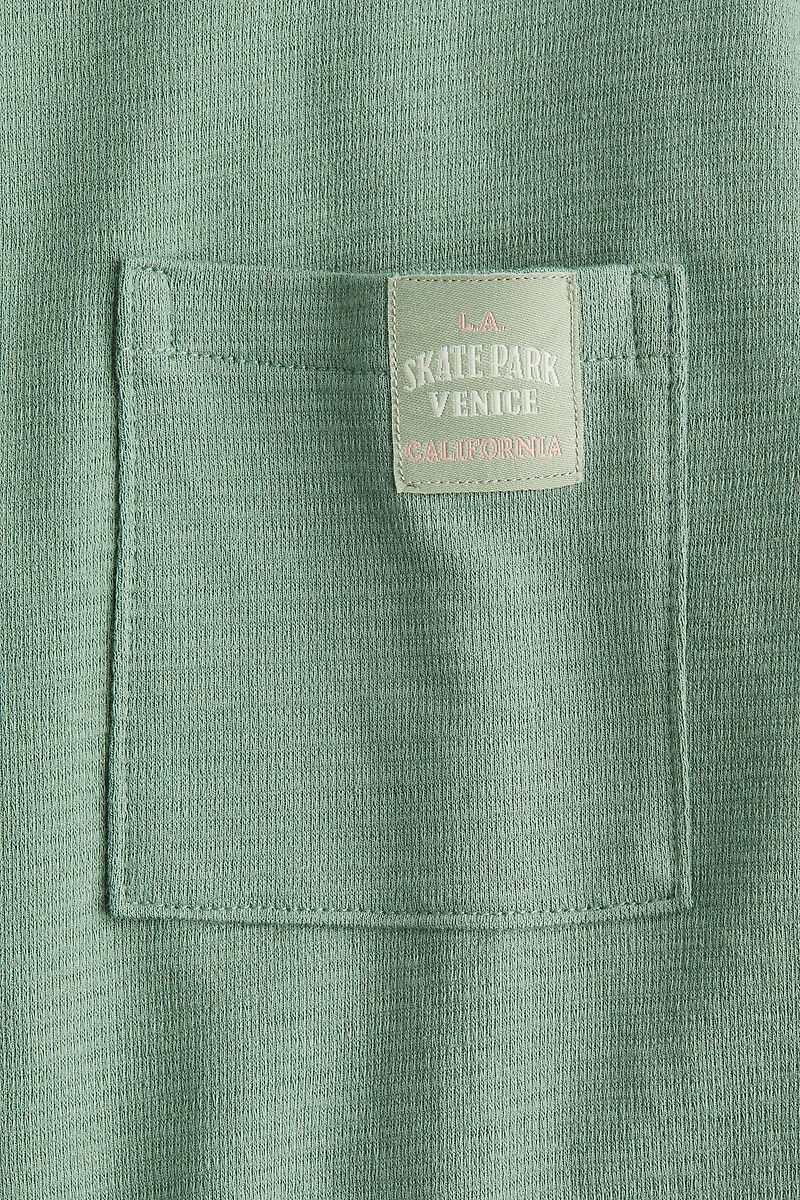 Jacquard-Jersey Cotton T-Shirt