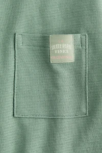 Jacquard-Jersey Cotton T-Shirt
