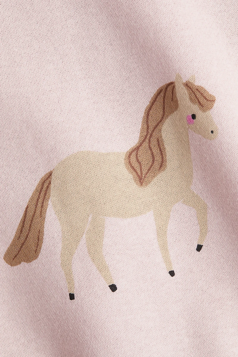 Chandail imprimé avec intérieur brossé