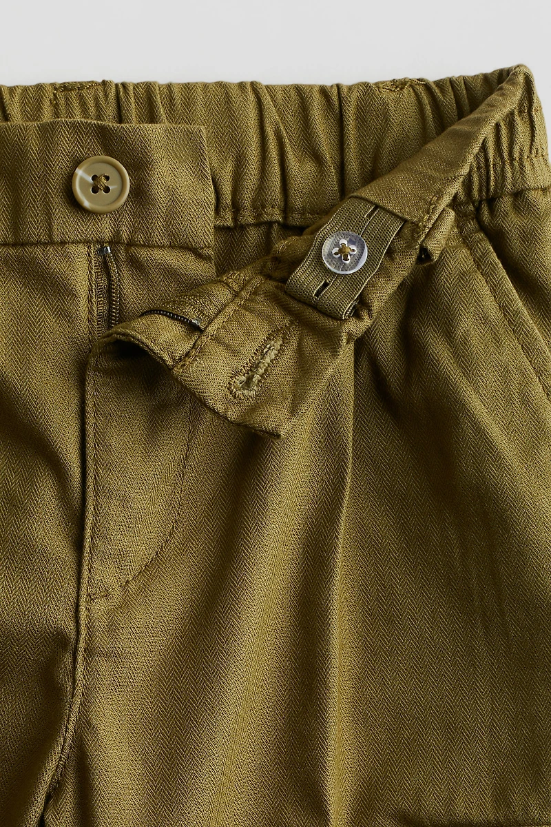 Twill Cargo Joggers