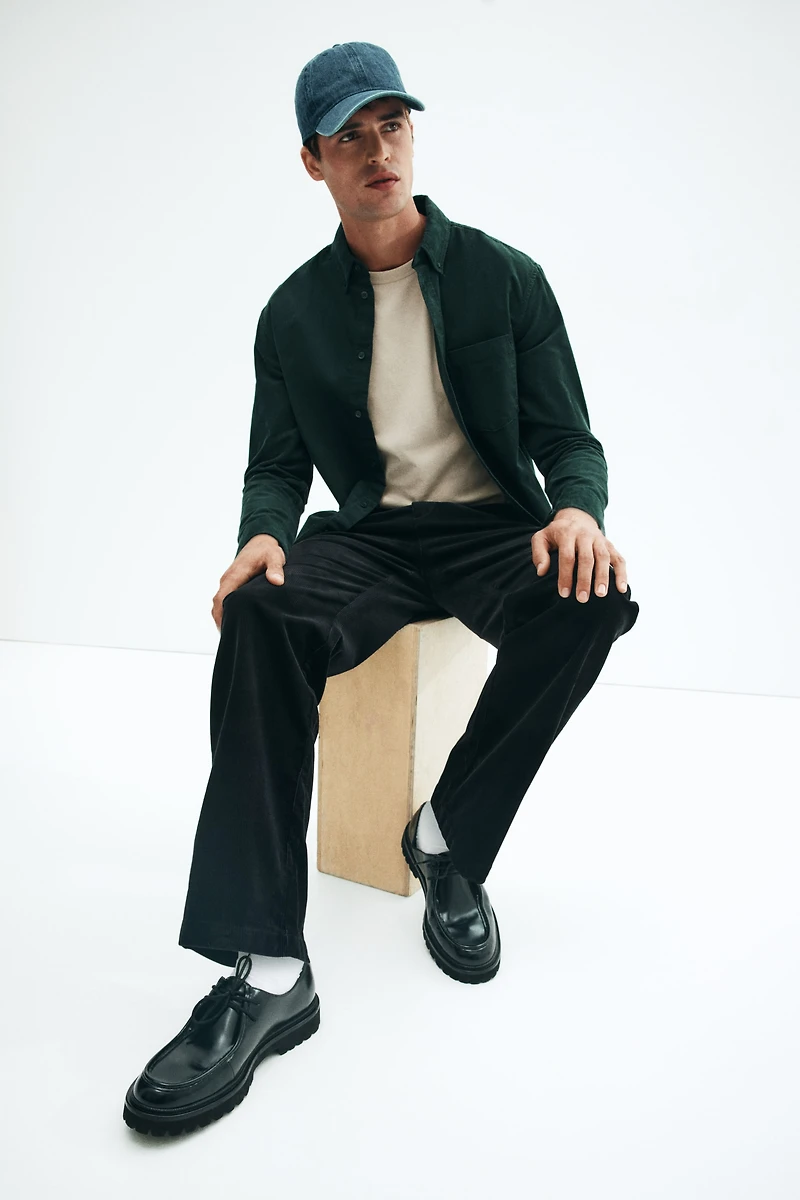Relaxed-Fit Corduroy Pants