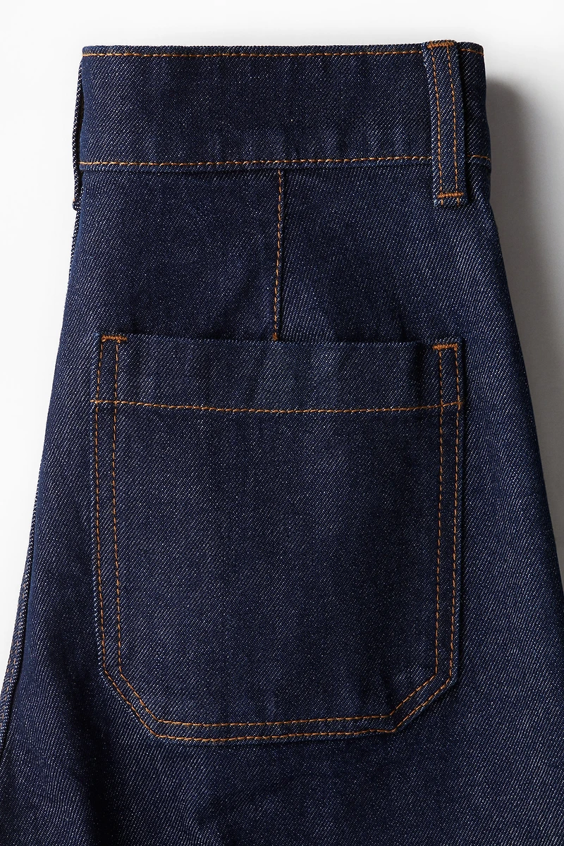 Wide High Ankle Jeans