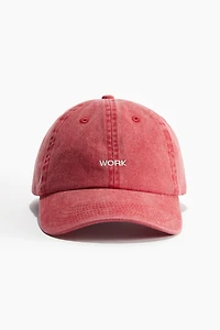 Cotton Cap with Embroidery