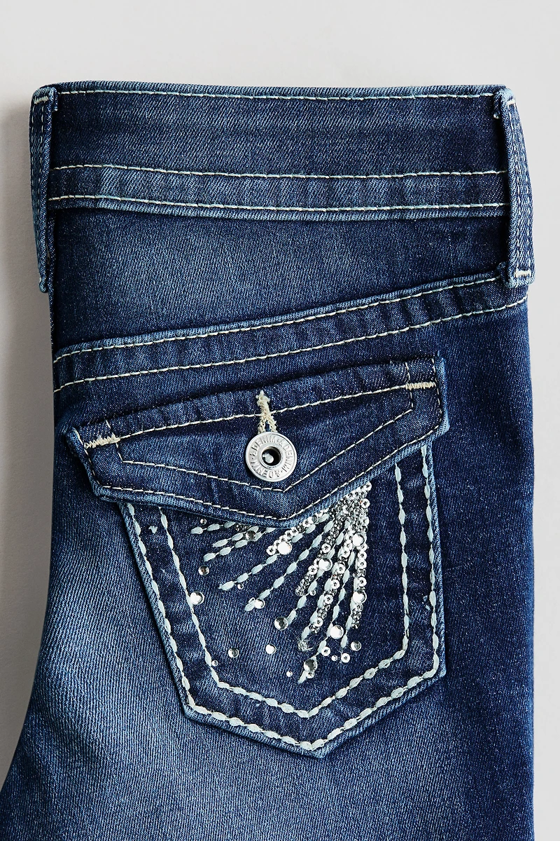 Flared Leg Low Jeans