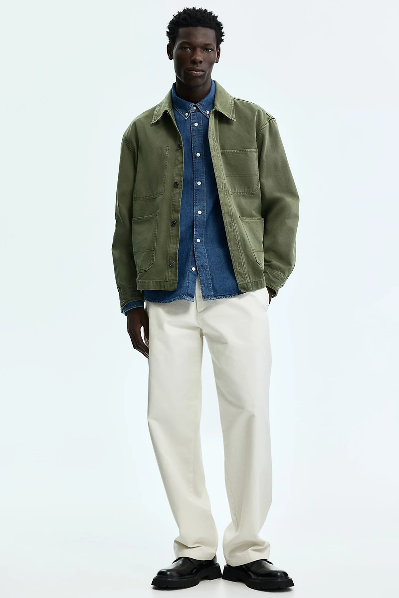 Chemise grande taille en denim