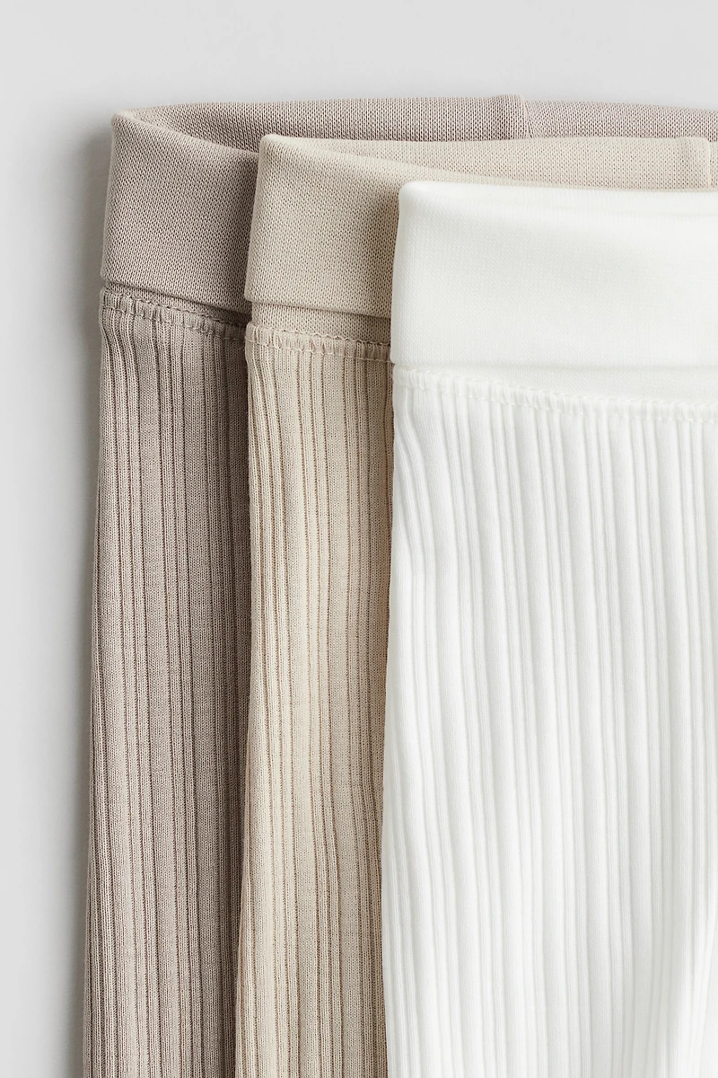 3-pack Foldover-Waist Leggings