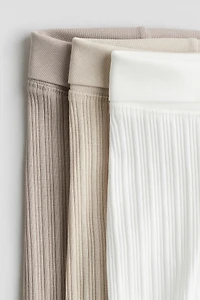 3-pack Foldover-Waist Leggings