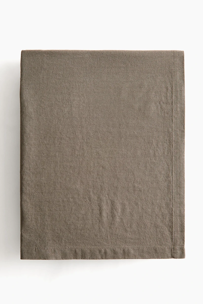 Linen-Blend Tablecloth